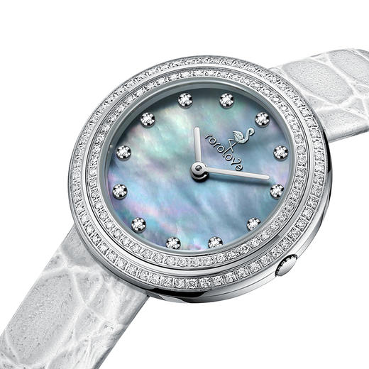 【ROROLOVE】诺爱Promise系列 天然钻石腕表 天然钻石手表女轻奢气质女表情人节礼物（124颗钻石） 商品图4