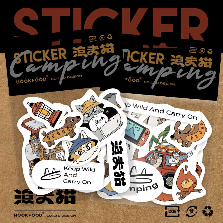 (MD)渔夫猫-PP可移贴纸