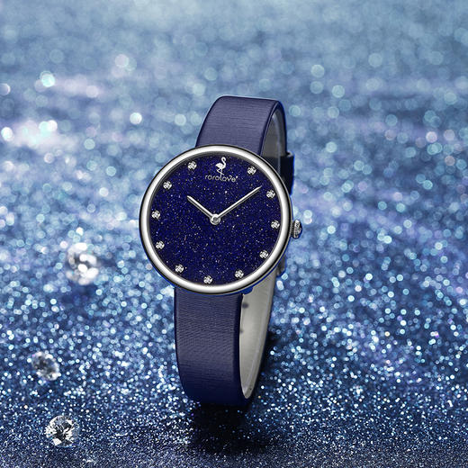 【ROROLOVE】邂逅Enchanted系列 明星同款 天然钻石手表女个性镶钻女表礼物（11颗钻石）赠原装网带 商品图5