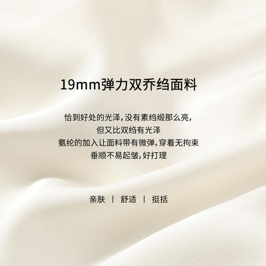 玳莎新品19mm弹力双乔绉小衫花边领 优雅温柔真丝上衣  CB31109 商品图3