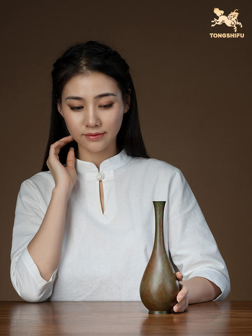 铜师傅 全铜摆件《雅致花瓶》铜工艺品 家居饰品 花瓶 商品图4