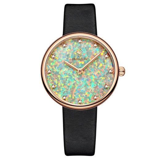 【ROROLOVE】极光Daylight系列 明星推荐 天然钻石腕表 钻石手表女士同款皮带女表腕表（12颗钻石）32mm大盘【珍珠白不送钢带，其他颜色可赠送】 商品图4