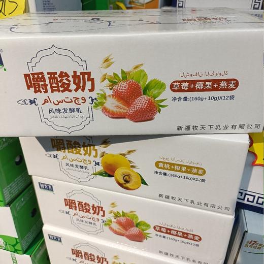 牧天下嚼酸奶风味发酵乳草+椰果+燕麦12袋 商品图0