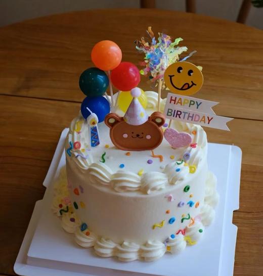 ins风4寸小蛋糕 一鲜奶动物奶油蛋糕 商品图0