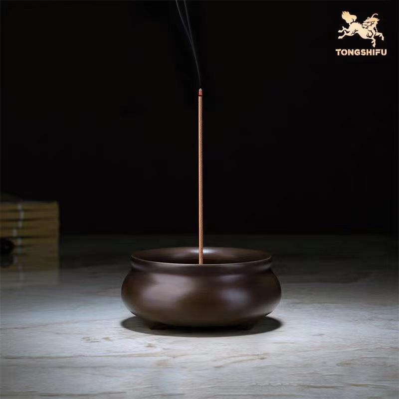 铜师傅 全铜香炉 《三足扁圆炉A》 家居工艺品 装饰品