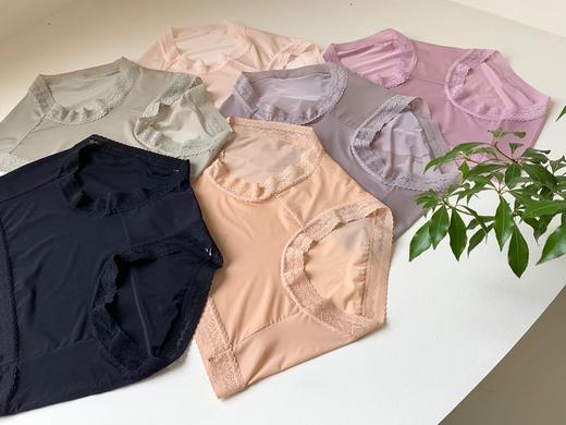蚕丝内裤女薄款透气抗菌无痕一片式（一包6条） 商品图5