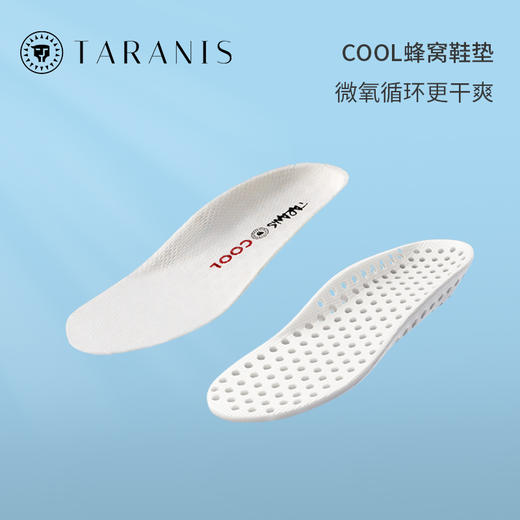 泰兰尼斯儿童运动学生蜂窝高弹舒适避震清凉透气吸汗中大童鞋垫   TAJB15007 商品图3