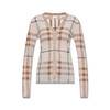 BURBERRY 巴宝莉 女士格纹嵌花羊毛真丝棉质长袖针织开衫 8052401 B2111 商品缩略图0