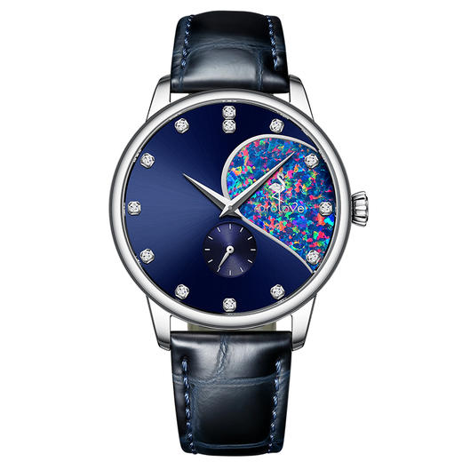 【男士腕表】ROROLOVE 天然钻石腕表 天然钻石男士手表 情侣款一对男女表 送礼白色情人节 父亲节（13颗钻石） 商品图0