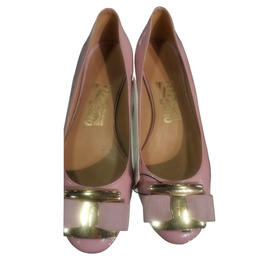 FERRAGAMO 菲拉格慕 女士皮鞋 粉色 633952 DP