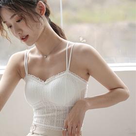 【买一送一！法式蕾丝美背内衣】优雅性感美背，轻薄透气文胸吊带背心bra，上身柔软舒适，不扎肉，冰感凉爽解放胸部！丝滑无痕，无钢圈抹胸