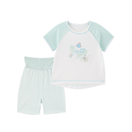 英氏-内衣类（夏）D0白春居套短套, 清水绿, 100C 商品图0