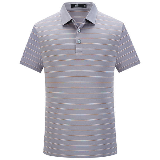 MD名盾翻领男士条纹短袖Polo衫夏季新薄款T恤衫商务休闲半袖 商品图4