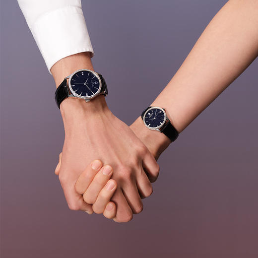 【男士腕表】ROROLOVE 天然钻石腕表 天然钻石手表男士手表 情侣款一对手表男女腕表送生日礼物白色情人节礼物（78颗天然钻石） 商品图3