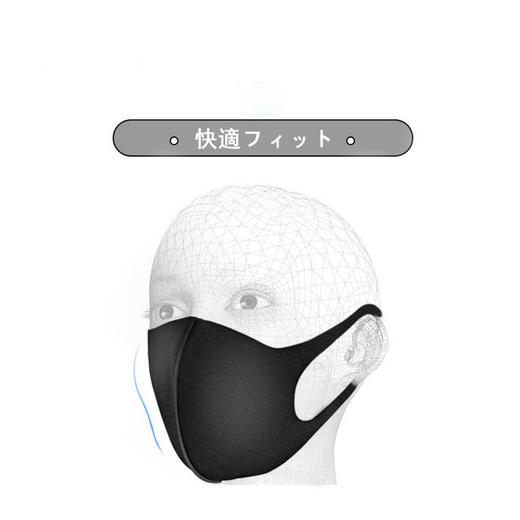 【日本同款防尘口罩】明星同款男女通用，防尘透气，隔离花粉，可水洗，V脸有型，防雾霾花粉透气可清洗防尘口罩男女 商品图4