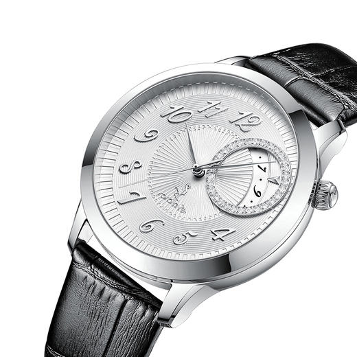 【ROROLOVE】情侣Lover系列 天然钻石腕表 精钢表带情侣款钻石手表进口机芯送礼（30/25颗钻石） 商品图6