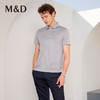 MD名盾翻领男士条纹短袖Polo衫夏季新薄款T恤衫商务休闲半袖 商品缩略图1