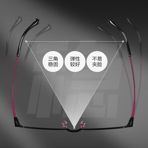 渡边美作9023 中高端商务钛架 方框半框 商品图5