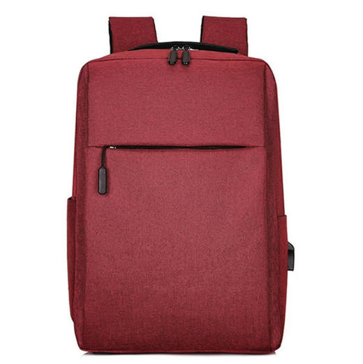 跨境小米双肩包新款简约usb充电背包男女休闲商务电脑包【简约版】 商品图1