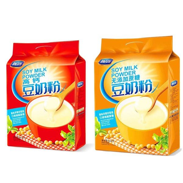 【9.9元/袋】利百乐无添加蔗糖/高钙豆奶粉600g