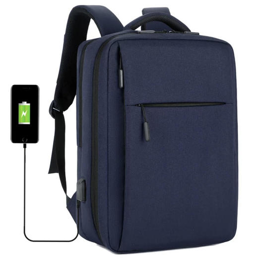 跨境小米双肩包新款简约usb充电背包男女休闲商务电脑包【原版】 商品图1