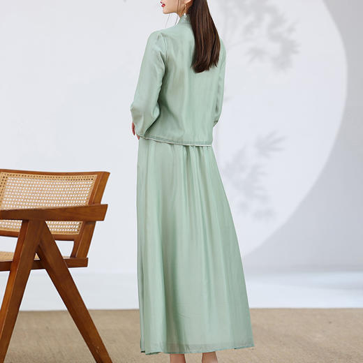 复古中国风，宽松裙套装禅意茶服日常服KDS-2259 商品图3