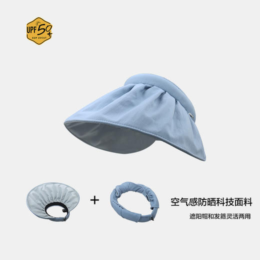 【火爆INS！双色遮阳帽】防晒帽女防紫外线沙滩遮阳帽骑车旅游空顶太阳帽贝壳帽子 商品图3
