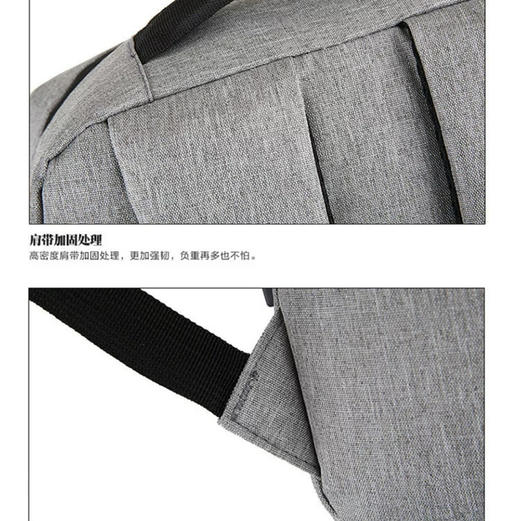 跨境小米双肩包新款简约usb充电背包男女休闲商务电脑包【简约版】 商品图5