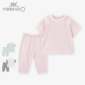 英氏-内衣类（春）D0粉春居短衣裤套, 淡天堂粉,