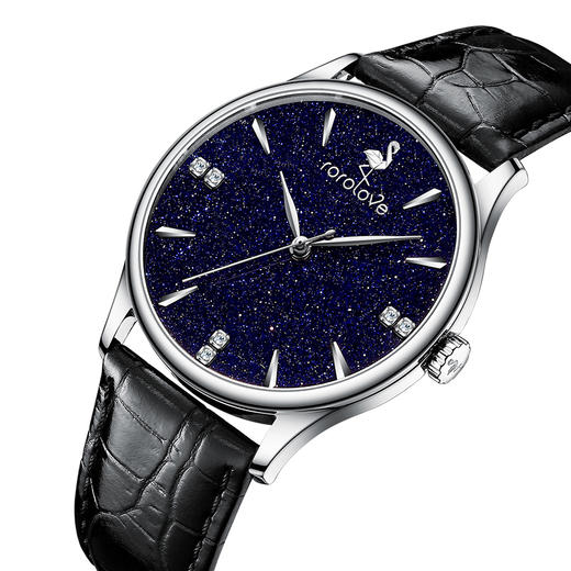 【ROROLOVE】情侣Lover系列 天然钻石腕表 天然钻石手表 情侣款对表女表（6颗钻石） 商品图5