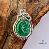 派瑞翡翠 18k金翡翠吊坠 冰种 绿色 商品缩略图3