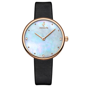 【ROROLOVE】邂逅Enchanted系列 天然钻石腕表 天然钻石手表女简约气质小众正品品牌女表（3颗钻石）