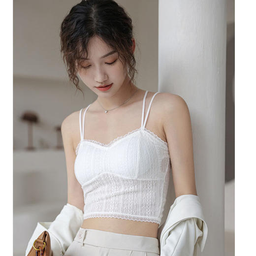 【买一送一！法式蕾丝美背内衣】优雅性感美背，轻薄透气文胸吊带背心bra，上身柔软舒适，不扎肉，冰感凉爽解放胸部！丝滑无痕，无钢圈抹胸 商品图4