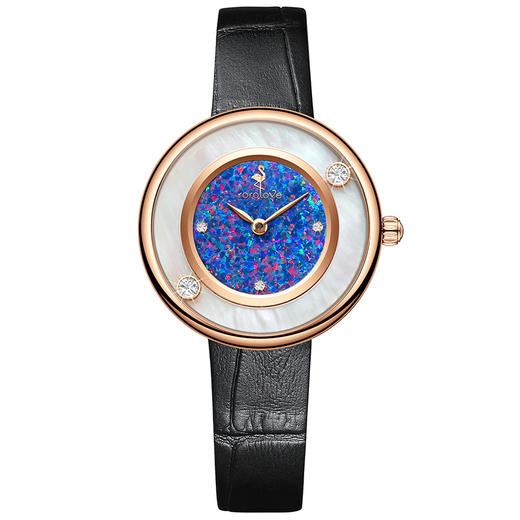 【ROROLOVE】邂逅Enchanted系列  天然钻石腕表 10分天然钻石简约气质手表女正品女表腕表 （3钻刻度2钻转动） 商品图2