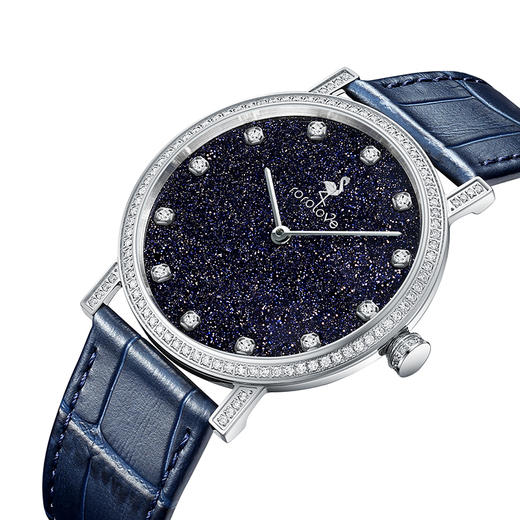 【ROROLOVE】情侣Lover系列 天然钻石手表女情侣款一对表 情人节礼物（118/80颗钻） 商品图3