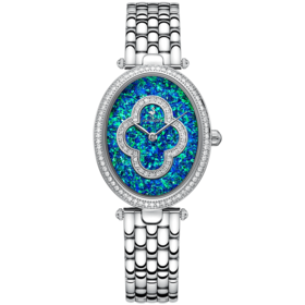 【ROROLOVE】诺爱Promise系列 天然钻石腕表 精钢蓝金砂面钻石手表（104个天然钻石）