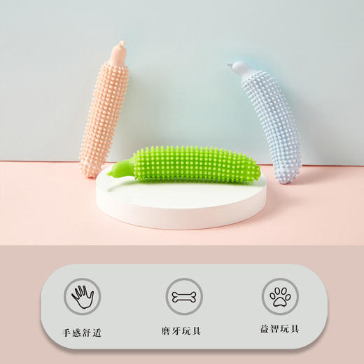 【宠物磨牙青瓜玩具】新款宠物玩具青瓜狗咬磨牙玩具耐咬互动狗玩具训练解闷狗咬棒 商品图3