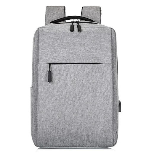 跨境小米双肩包新款简约usb充电背包男女休闲商务电脑包【简约版】 商品图3