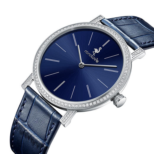 【男士腕表】ROROLOVE 天然钻石腕表 天然钻石男士手表 送礼白色情人节礼物 （106颗钻石） 商品图1