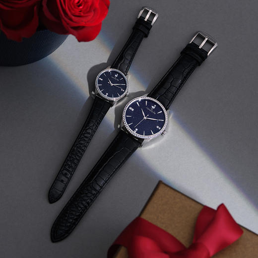 【男士腕表】ROROLOVE 天然钻石腕表 天然钻石手表男士手表 情侣款一对手表男女腕表送生日礼物白色情人节礼物（78颗天然钻石） 商品图2