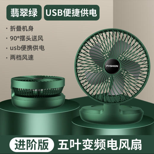 跨境新款usb迷你折叠壁挂小风扇办公室桌面家用台式便携小电风扇 商品图7