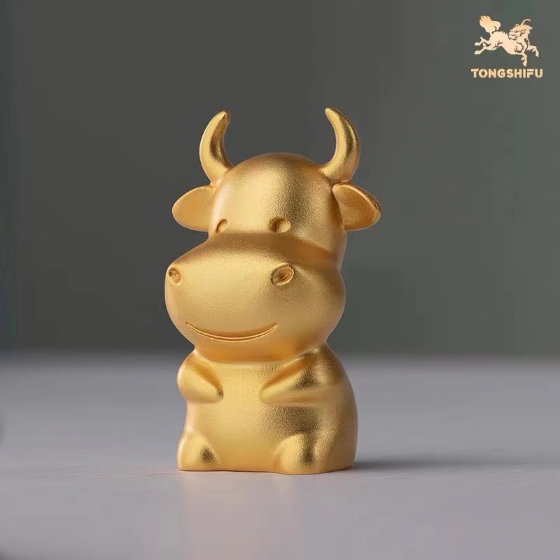 铜师傅 全铜真金鎏镀摆件《金韵天成十二生肖》家居饰品 生肖摆件