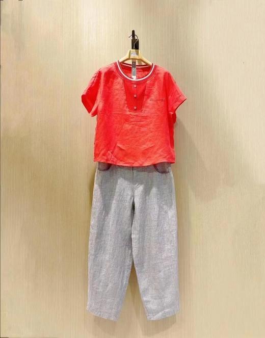 3楼无色无味女装全麻衬衫8226C373 商品图0