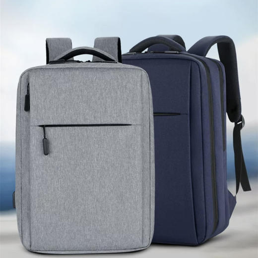 跨境小米双肩包新款简约usb充电背包男女休闲商务电脑包【原版】 商品图6