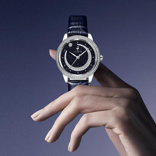【ROROLOVE】星月夜Moonlit Starry Night系列天然钻石手表女款时尚轻奢女表情人节礼物（78颗钻石） 商品图2