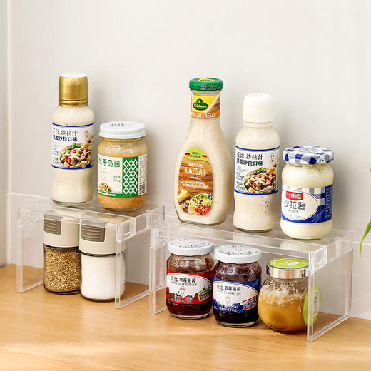 FaSoLa厨房透明分层架冰箱收纳整理置物架多功能调料储物柜神器 商品图9