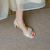复古优雅，仙女风丝绸凉鞋XS-AC492-7 商品缩略图2