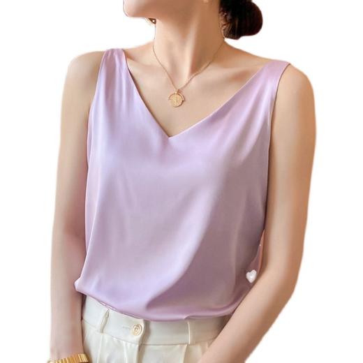 【爆款美衣】网红西装百搭内搭打底宽肩带桑蚕丝小背心吊带 商品图4