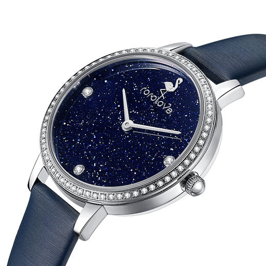 【ROROLOVE】宣爱Announce系列 天然钻石手表女款轻奢满天星女表生日送礼物（67颗钻石） 商品图3