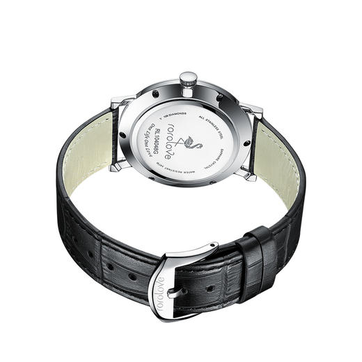 【男士腕表】ROROLOVE 天然钻石腕表 天然钻石男士手表 送礼白色情人节礼物 （106颗钻石） 商品图3